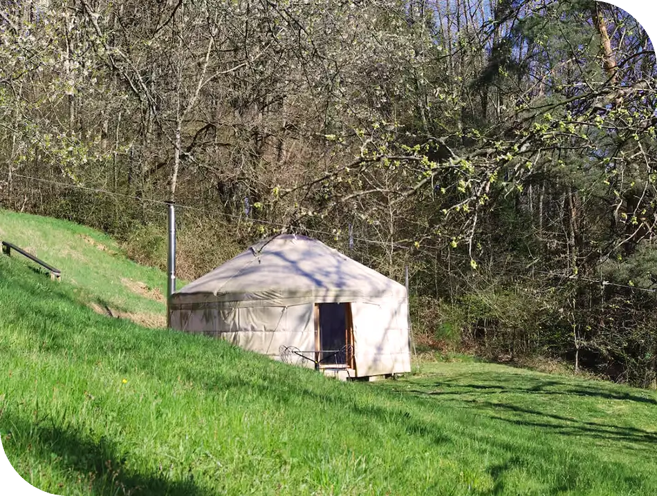 Yourte Un brin de cueillette-hebergement insolite vosges